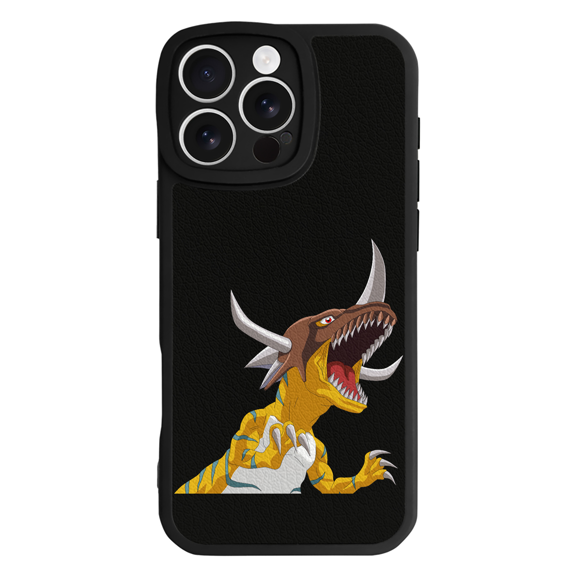 （画像用） Digimon デジタルモンスター/デジモン 【iPhone 16シリーズ対応】シリコンスマホケース（レザー調） 材質：シリコン